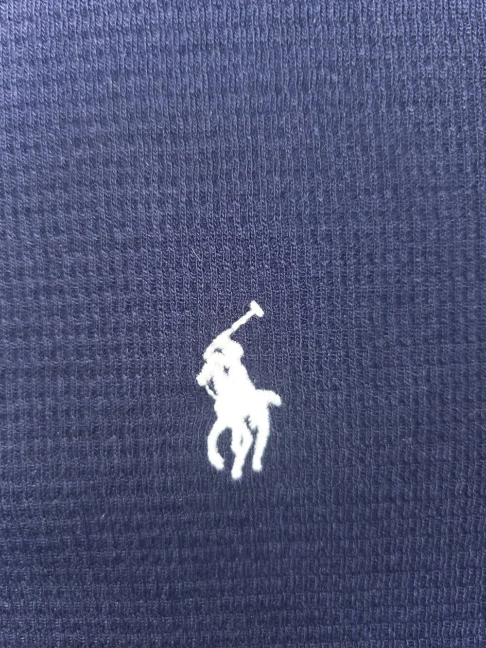 Polo Ralph Lauren Mens Navy Long Sleeve Thermal Shirt Large